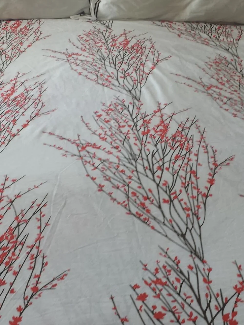 WEST ELM Duvet Cover CALIFORNIA King Size Cherry Blossom Pattern